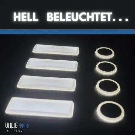 LED beleuchtete Klingelschilder Türsprechanlage Familienhaus